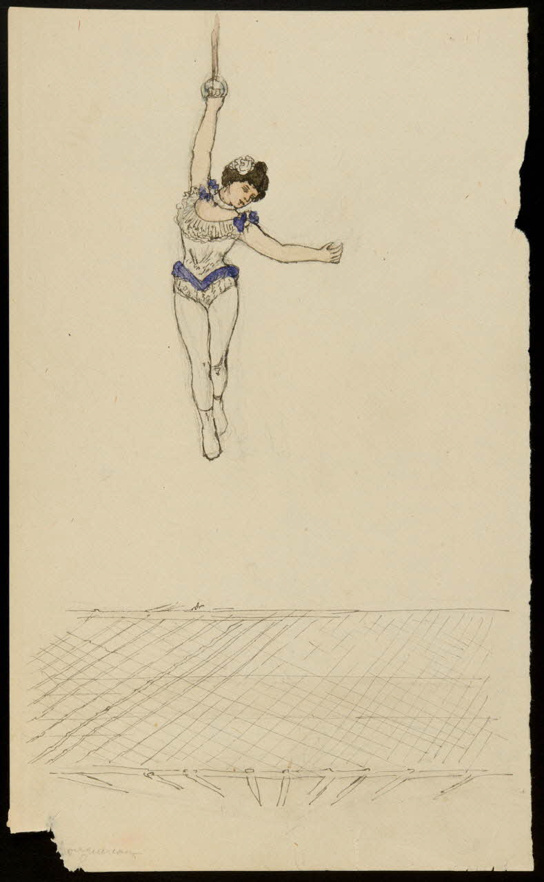 partie d'un ensemble de dessins Numéro d'acrobate 1968.102.3899 Photo Mucem