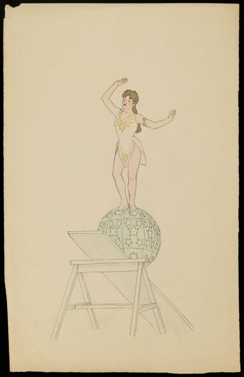 partie d'un ensemble de dessins Numéro d'acrobate 1968.102.3900.2 Photo Mucem