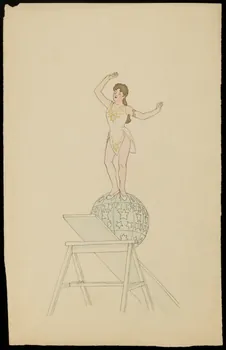 partie d'un ensemble de dessins Numéro d'acrobate 1968.102.3900.2 Photo Mucem