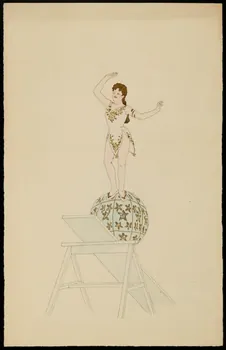 partie d'un ensemble de dessins Numéro d'acrobate 1968.102.3900.3 Photo Mucem