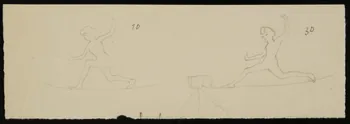 partie d'un ensemble de dessins Funambule 1968.102.3909 Photo Mucem
