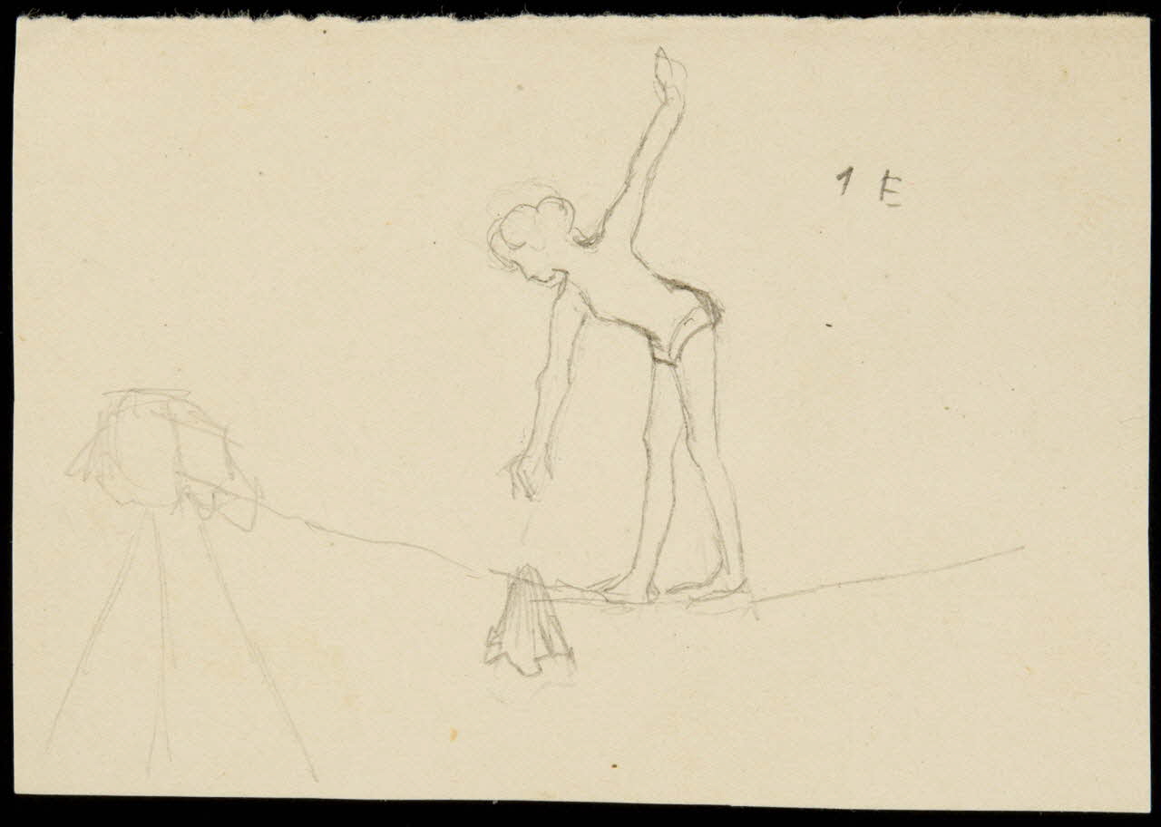 partie d'un ensemble de dessins Numéro d'équilibriste 1968.102.3913 Photo Mucem