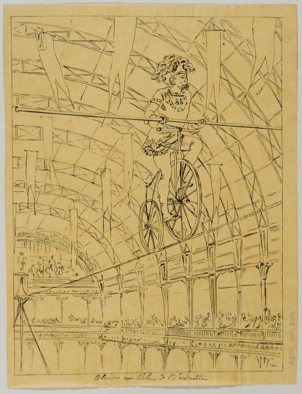 partie d'un ensemble de dessins Blondie au Palais de l'Industrie 1968.102.3934 Photo Mucem