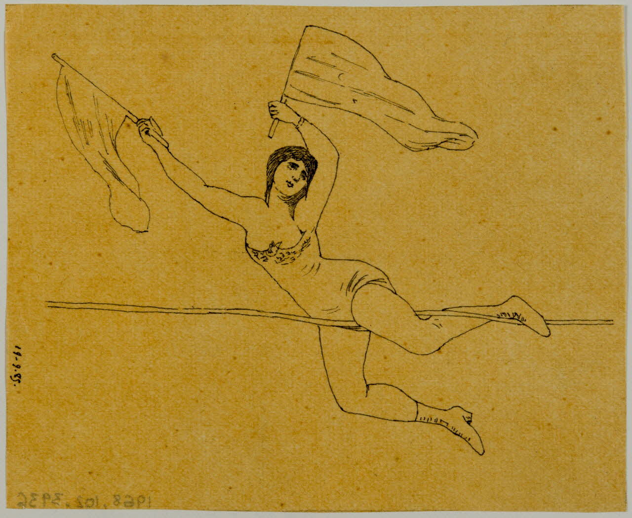 partie d'un ensemble de dessins Numéro d'équilibriste 1968.102.3936 Photo Mucem