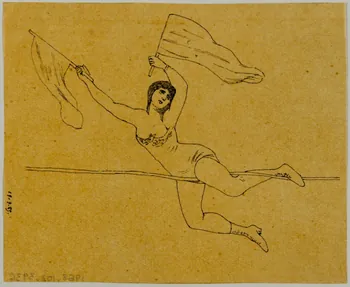 partie d'un ensemble de dessins Numéro d'équilibriste 1968.102.3936 Photo Mucem