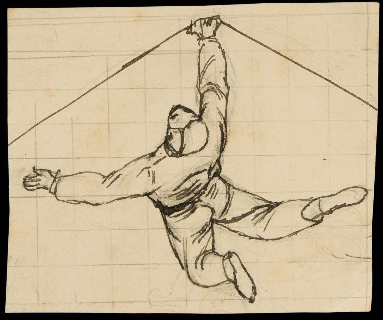 partie d'un ensemble de dessins Numéro d'équilibriste 1968.102.3937 Photo Mucem