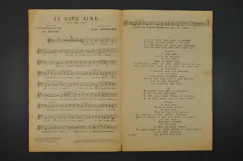 Charles-Louis Pothier ; Jacques Battaille-Henri ; René Mercier ; Gilbert Battaille ; Marthe Fabris ; L. Maillochon chanson petit format Île-de-France, France 1922 1966.158.155 Photo Mucem