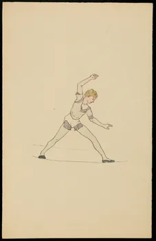 partie d'un ensemble de dessins Funambule sur son fil 1968.102.3942 Photo Mucem