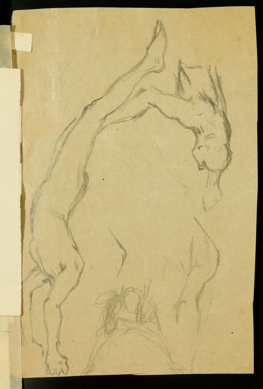 partie d'un ensemble de dessins Personnages 1968.102.3944.6 Photo Mucem