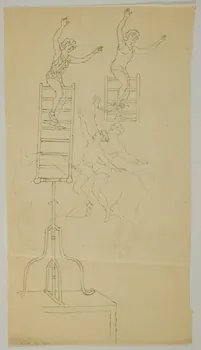partie d'un ensemble de dessins Numéro d'équilibriste 1968.102.3945.1 Photo Mucem