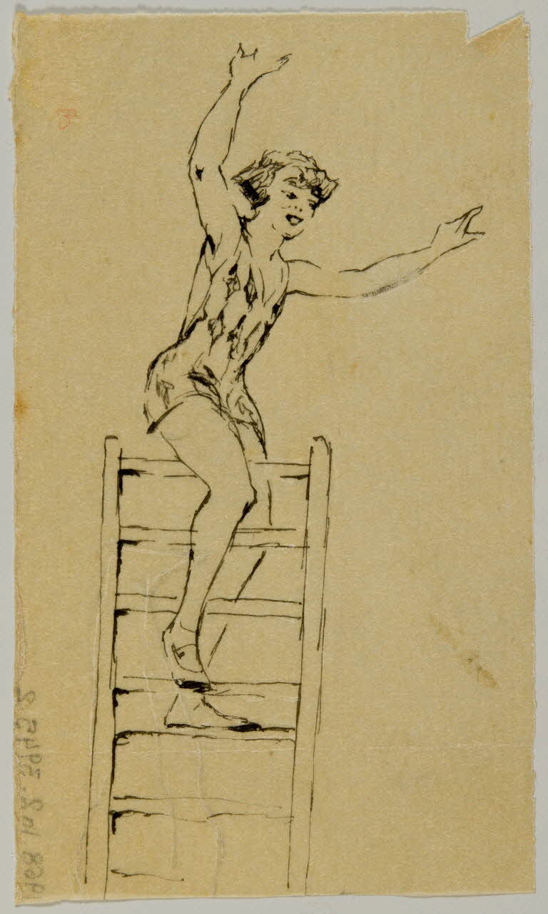 partie d'un ensemble de dessins Numéro d'équilibriste 1968.102.3945.2 Photo Mucem