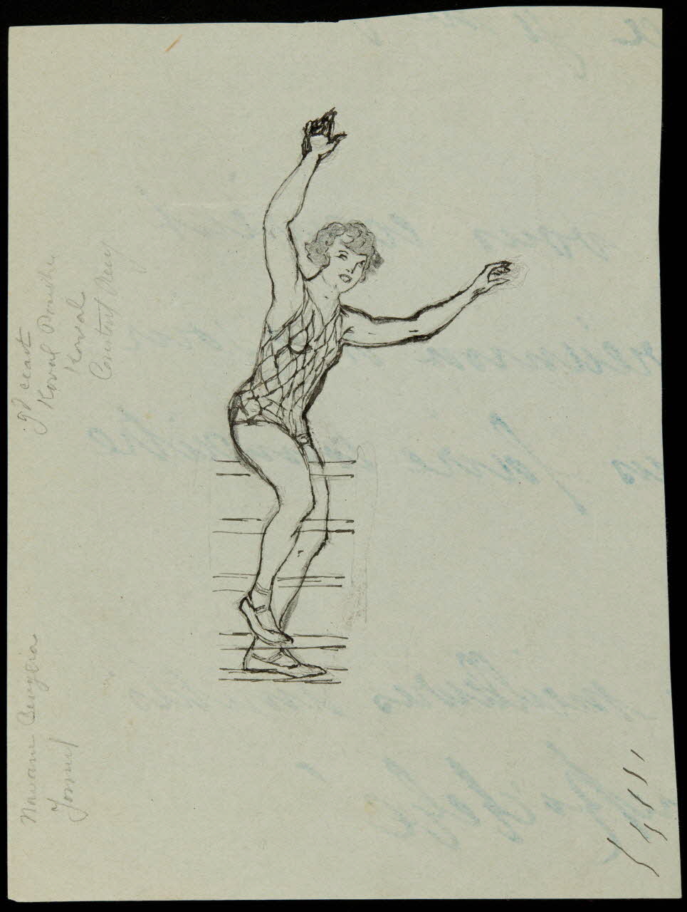 partie d'un ensemble de dessins Numéro d'équilibriste 1968.102.3945.3 Photo Mucem