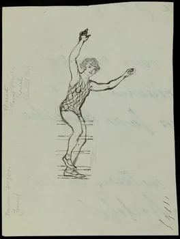 partie d'un ensemble de dessins Numéro d'équilibriste 1968.102.3945.3 Photo Mucem