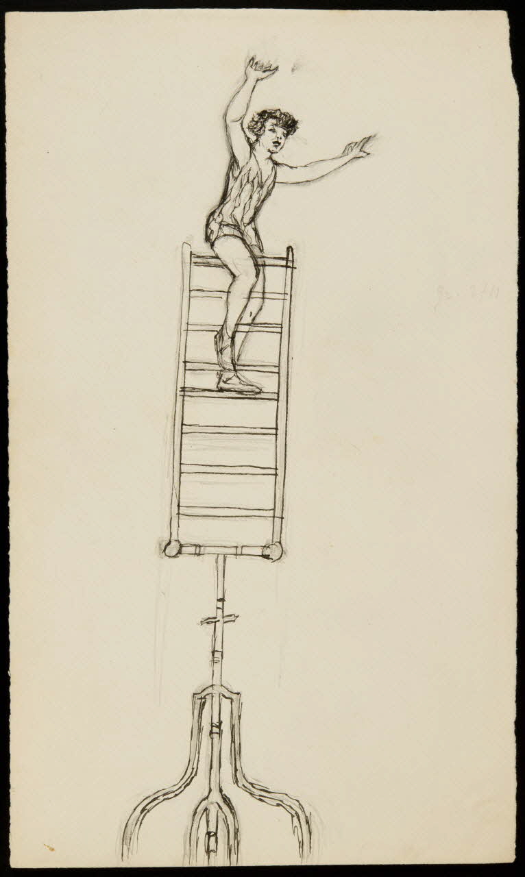 partie d'un ensemble de dessins Numéro d'équilibriste 1968.102.3945.4 Photo Mucem