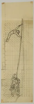 partie d'un ensemble de dessins Numéro d'équilibriste 1968.102.3946.2  Photo Mucem
