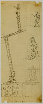 partie d'un ensemble de dessins Numéro d'équilibristes 1968.102.3947.2 Photo Mucem