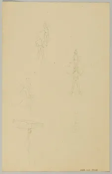 partie d'un ensemble de dessins Numéro d'équilibriste 1968.102.3948 Photo Mucem