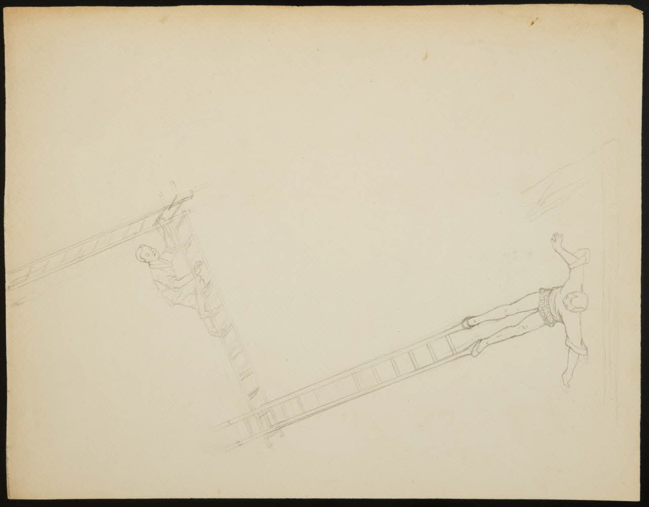 partie d'un ensemble de dessins Numéro d'équilibriste 1968.102.3949 Photo Mucem