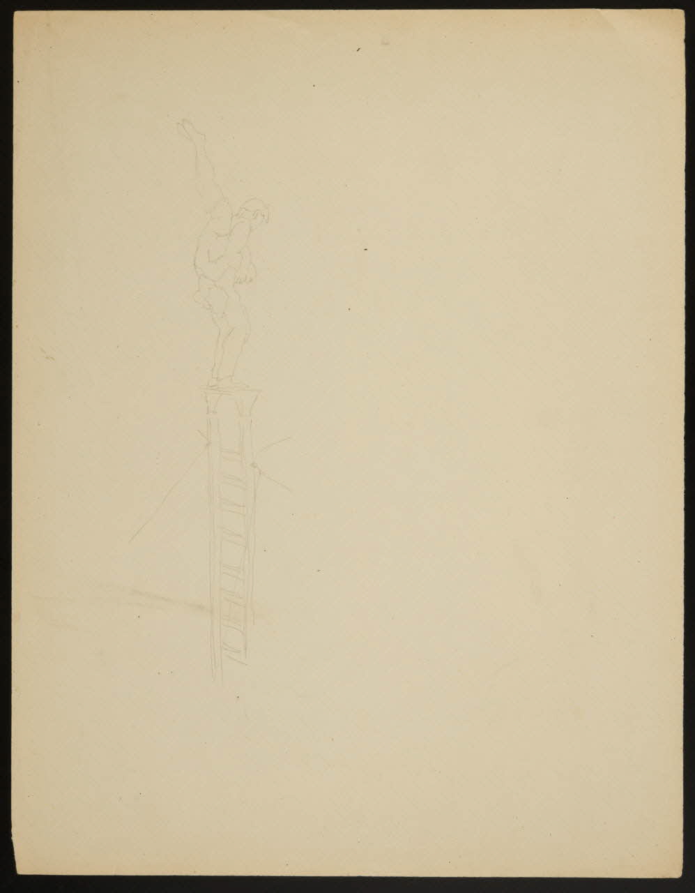 partie d'un ensemble de dessins Numéro d'équilibristes 1968.102.3950 Photo Mucem
