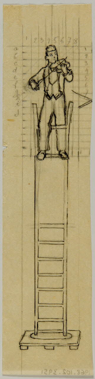 partie d'un ensemble de dessins Numéro d'équilibriste 1968.102.3951 Photo Mucem