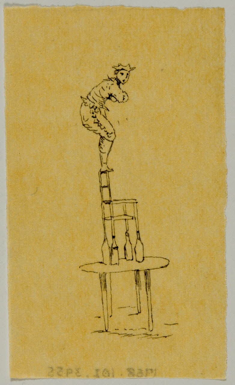 partie d'un ensemble de dessins Numéro d'équilibriste 1968.102.3955 Photo Mucem