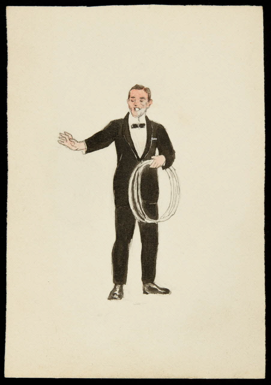 partie d'un ensemble de dessins Artiste du cirque 1968.102.3971 Photo Mucem