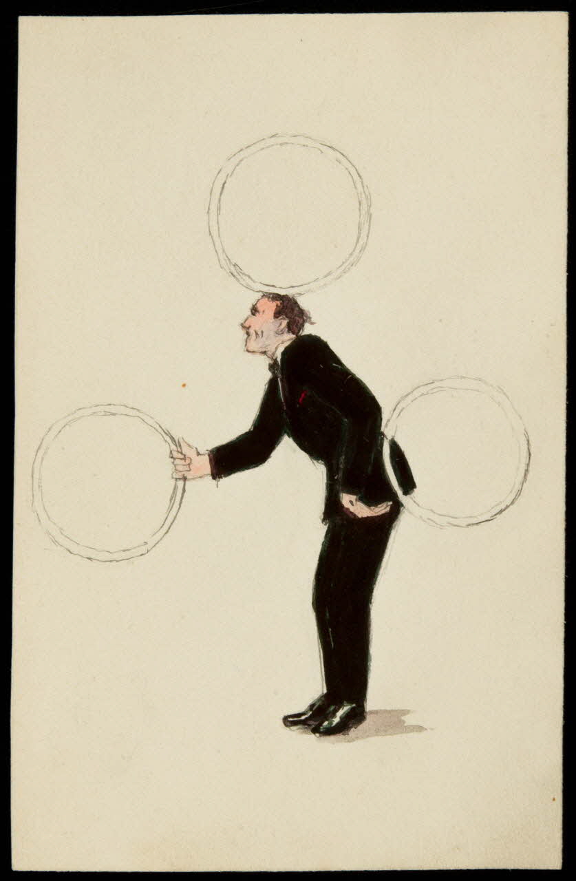 partie d'un ensemble de dessins Numéro de cirque 1968.102.3972 Photo Mucem