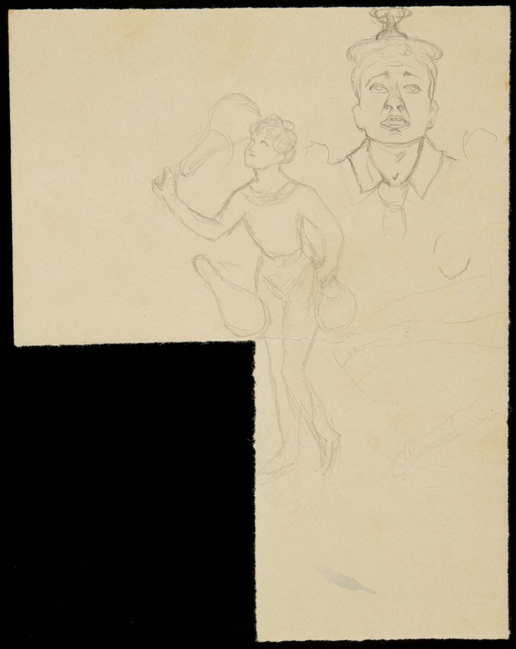 partie d'un ensemble de dessins Numéros de cirque 1968.102.3973 Photo Mucem