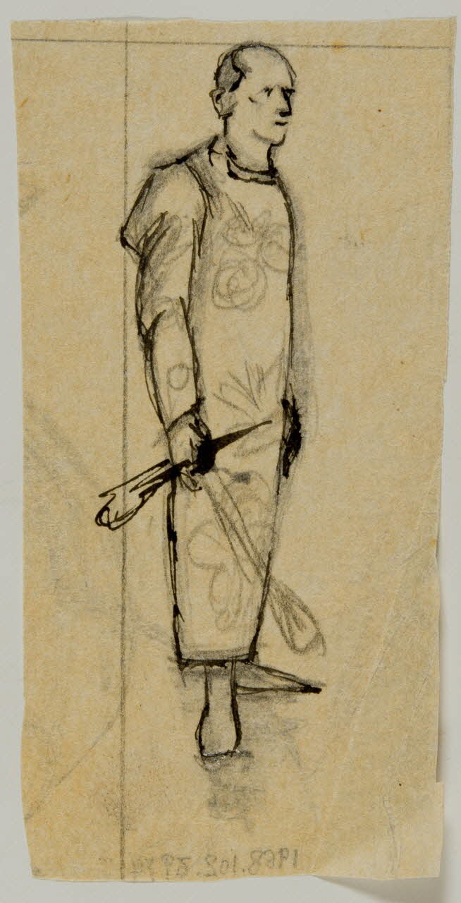 partie d'un ensemble de dessins Artiste du cirque 1968.102.3974 Photo Mucem