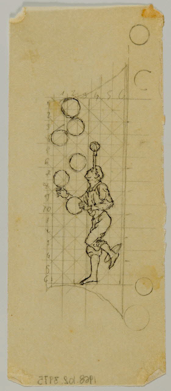 partie d'un ensemble de dessins Numéro de cirque 1968.102.3975 Photo Mucem