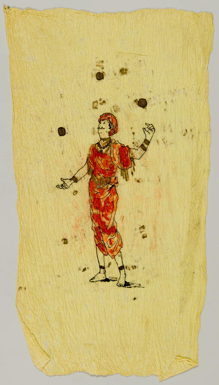 partie d'un ensemble de dessins Numéro de jongleur 1968.102.3978 Photo Mucem