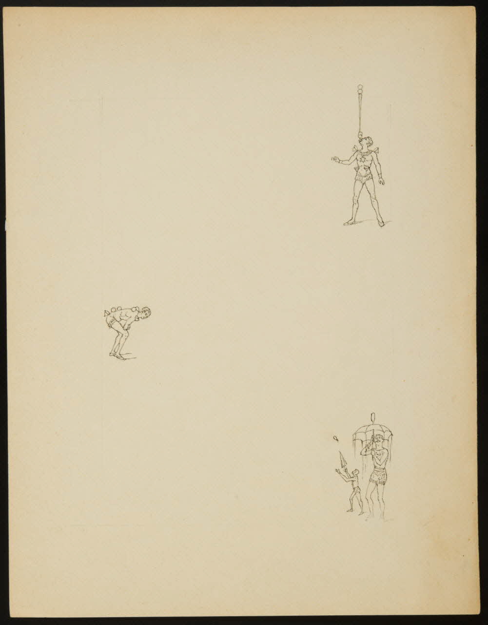 partie d'un ensemble de dessins Acrobates 1968.102.3982 Photo Mucem