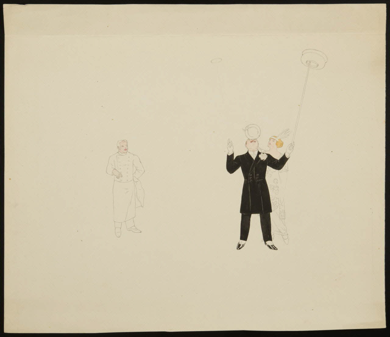 partie d'un ensemble de dessins Numéro d'équilibriste 1968.102.3991 Photo Mucem