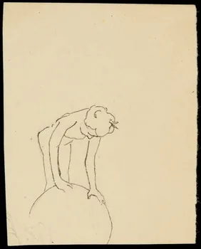 partie d'un ensemble de dessins Numéro d'acrobate 1968.102.3993.1 Photo Mucem