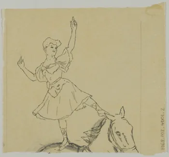 partie d'un ensemble de dessins Numéro de voltige 1968.102.4001.2 Photo Mucem