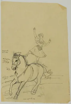 partie d'un ensemble de dessins Numéro de voltige 1968.102.4001.3 Photo Mucem