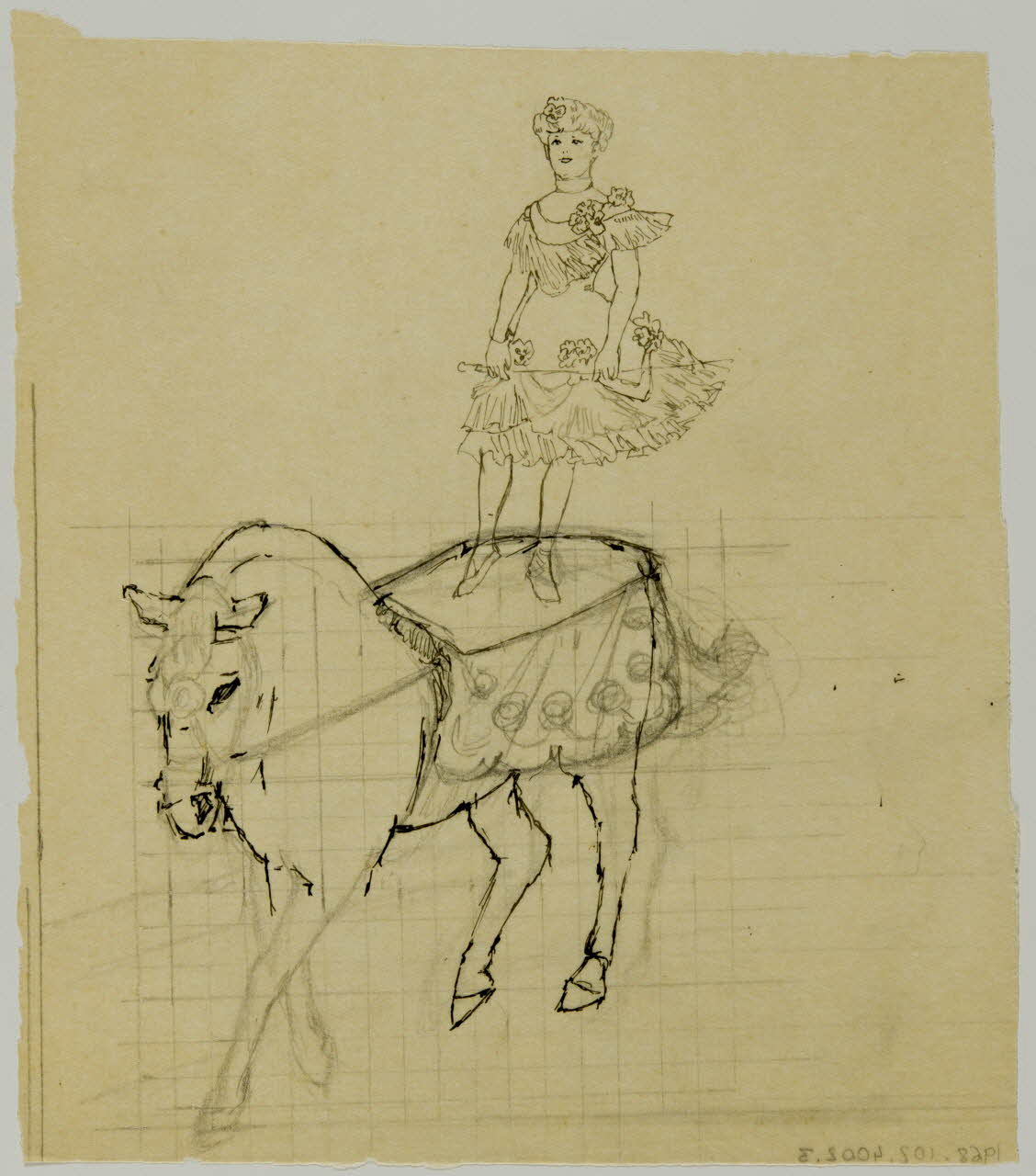 partie d'un ensemble de dessins Numéro de voltige 1968.102.4002.3 Photo Mucem