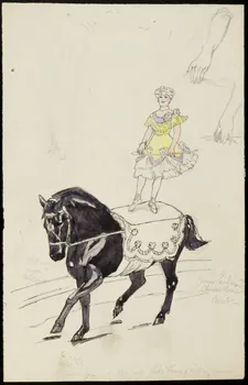 partie d'un ensemble de dessins Ch Strassburger 1968.102.4002.7 Photo Mucem