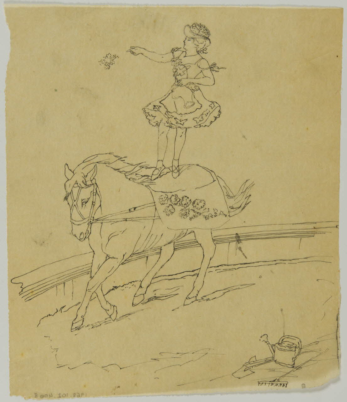 partie d'un ensemble de dessins Numéro de voltige 1968.102.4008 Photo Mucem