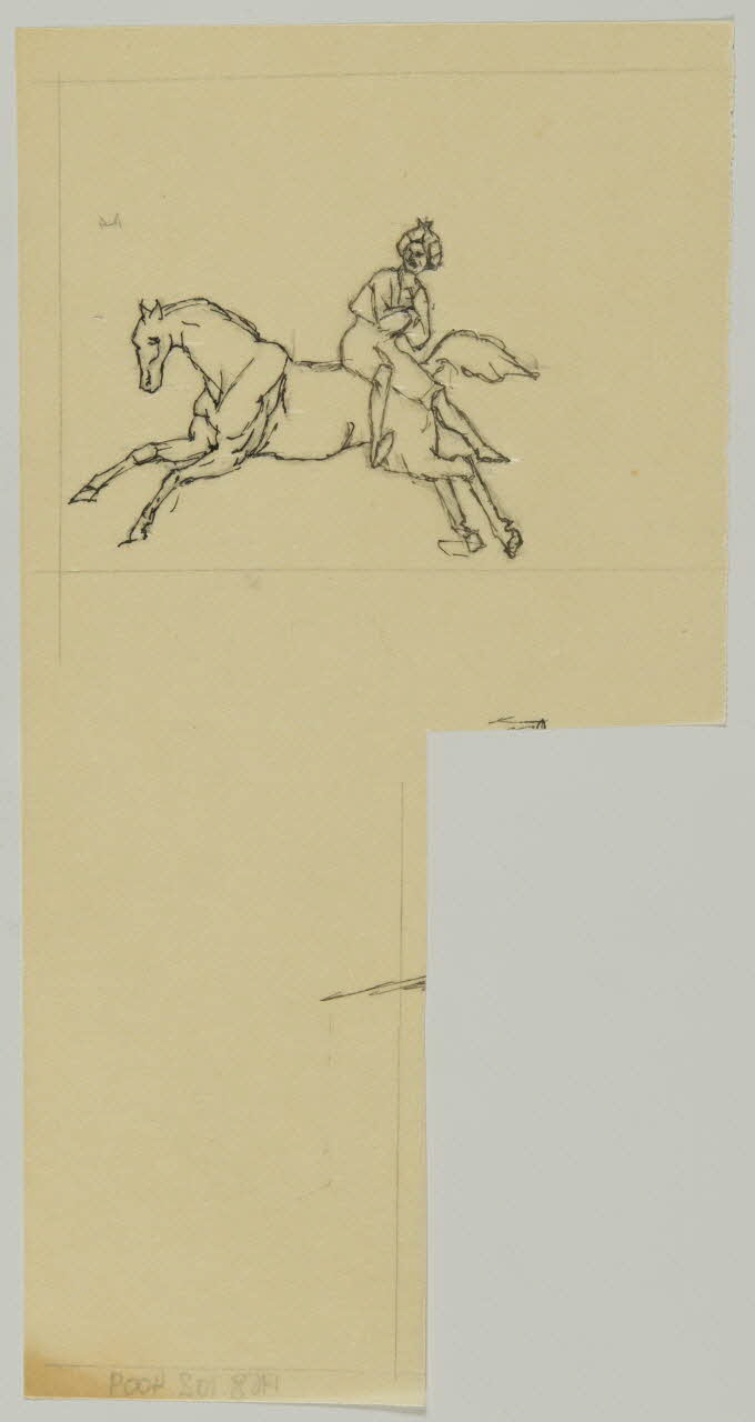 partie d'un ensemble de dessins Numéro de voltige 1968.102.4009 Photo Mucem