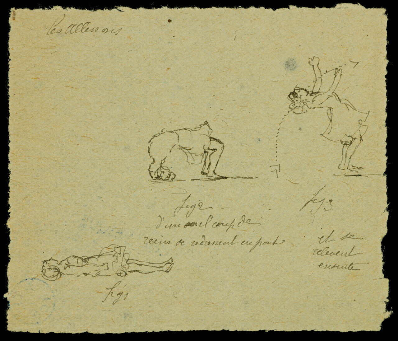 partie d'un ensemble de dessins Les Allissons 1968.102.401 Photo Mucem