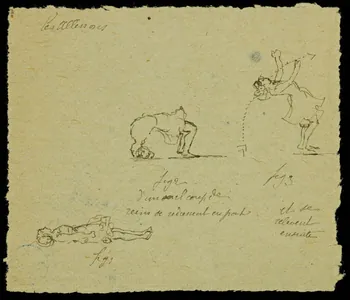 partie d'un ensemble de dessins Les Allissons 1968.102.401 Photo Mucem