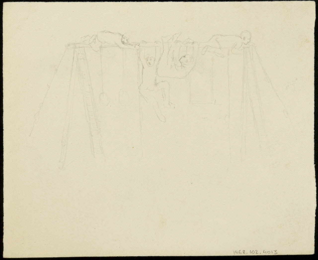partie d'un ensemble de dessins Ecuyère et son cheval 1968.102.4013 Photo Mucem