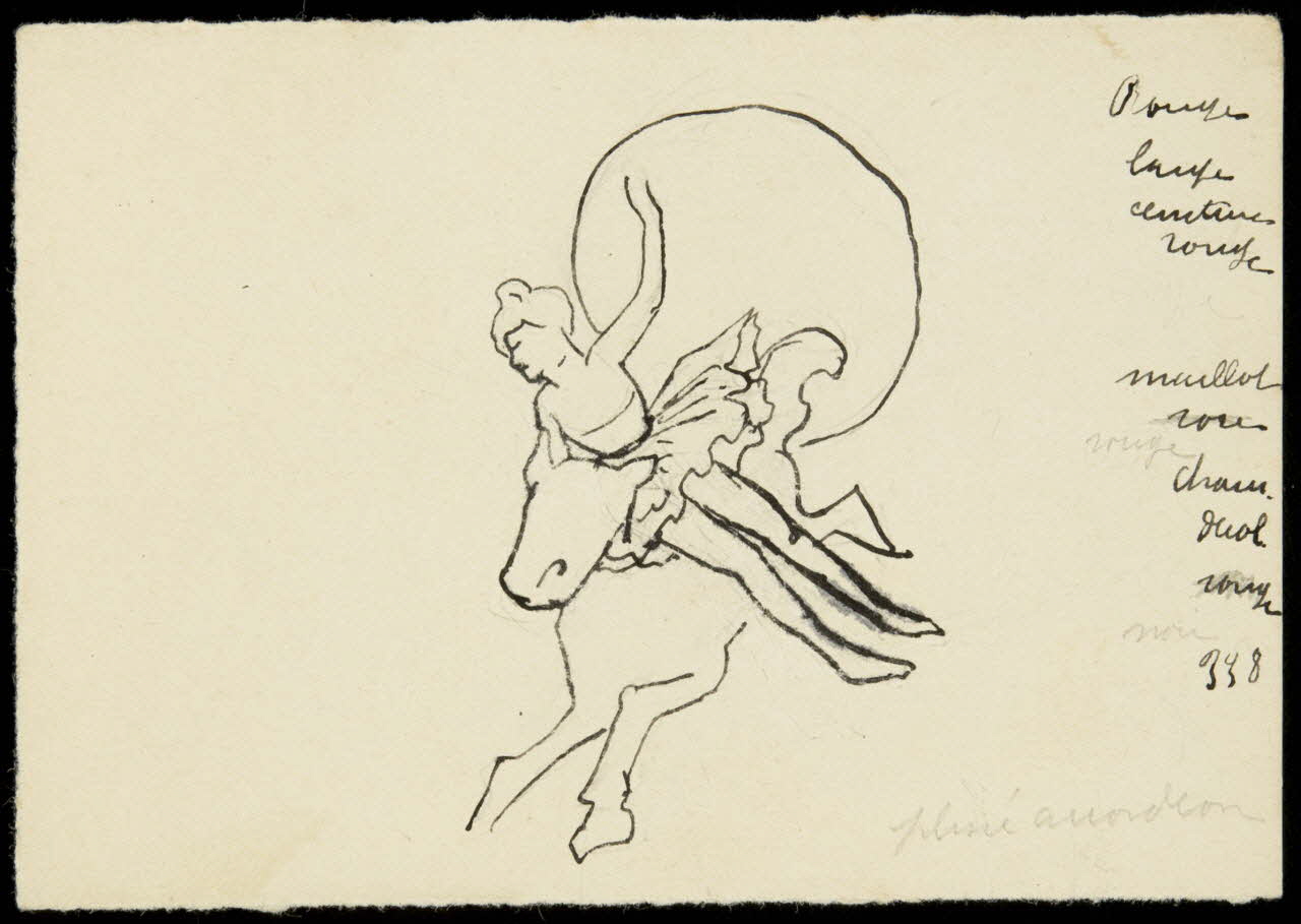 partie d'un ensemble de dessins Numéro de voltige 1968.102.4015 Photo Mucem