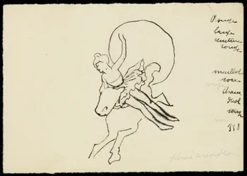 partie d'un ensemble de dessins Numéro de voltige 1968.102.4015 Photo Mucem