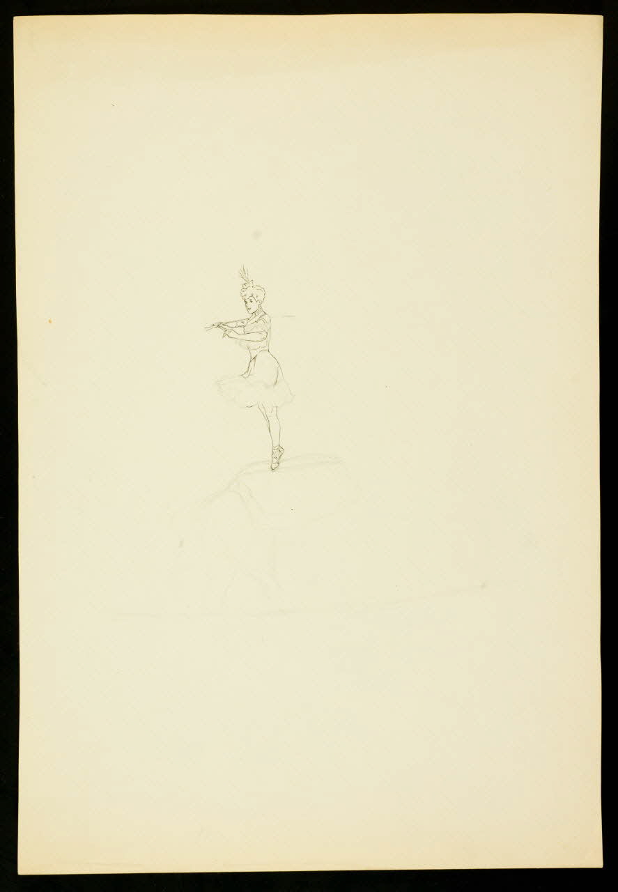 partie d'un ensemble de dessins Dompteuse 1968.102.4019 Photo Mucem