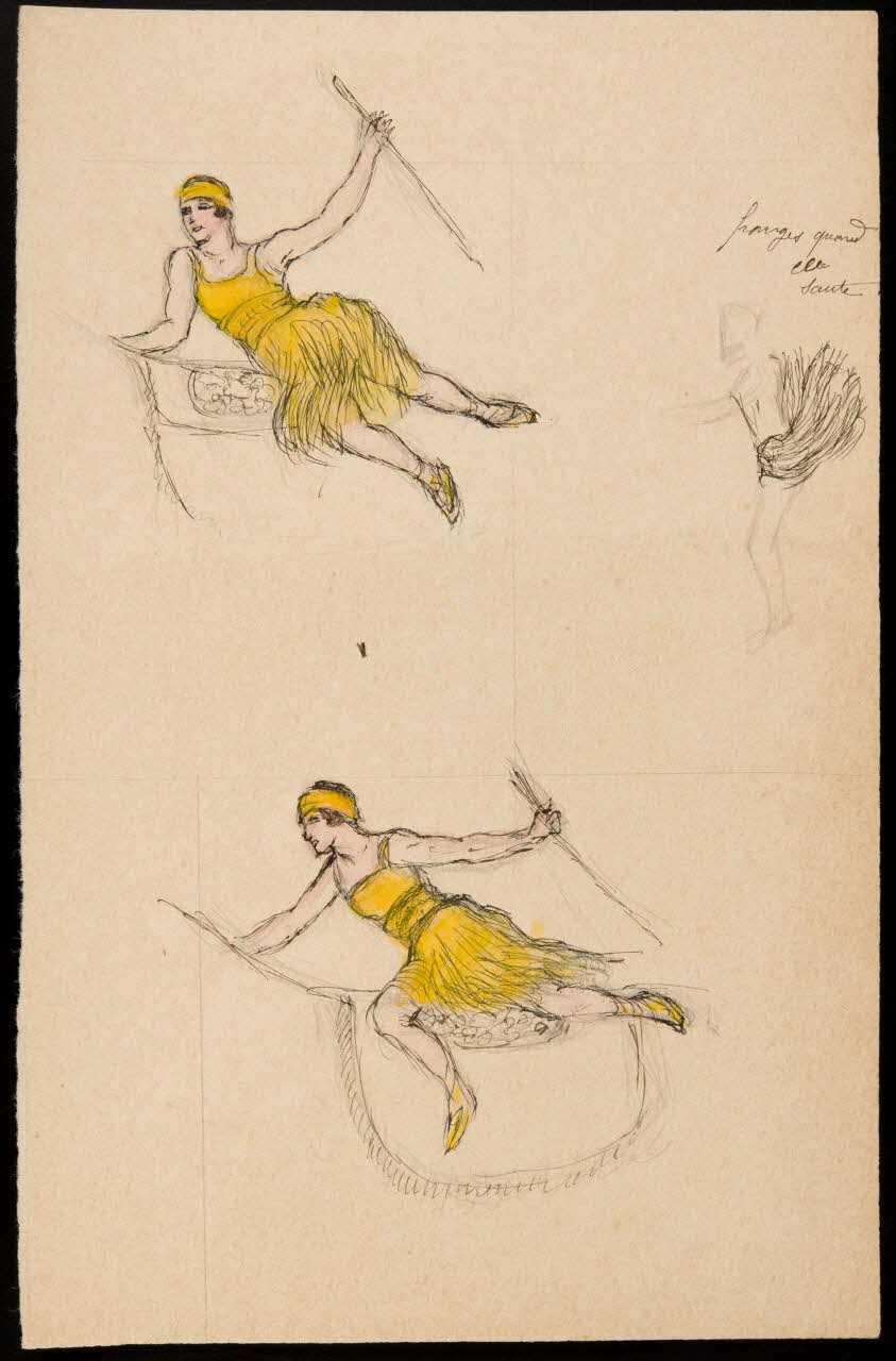 partie d'un ensemble de dessins Numéro de voltige 1968.102.4020 Photo Mucem