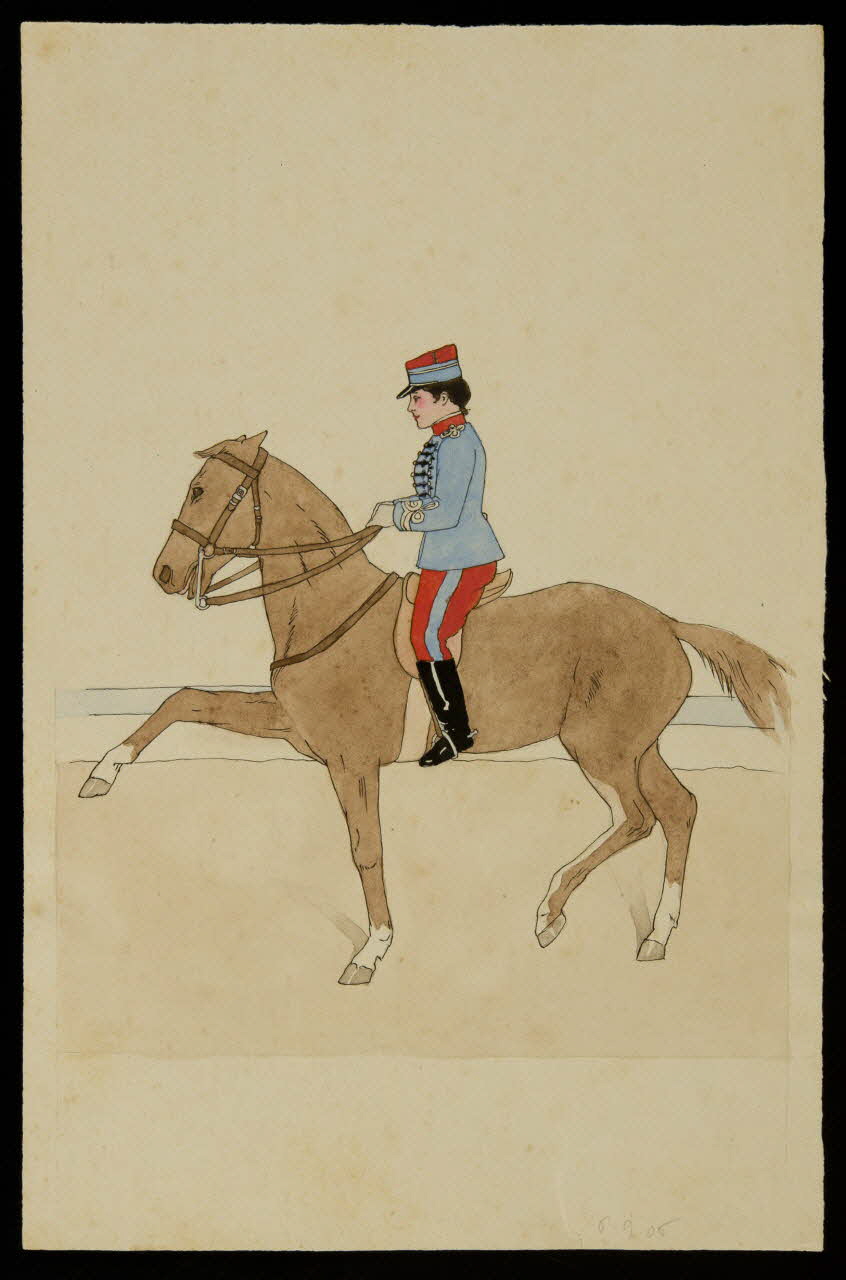 partie d'un ensemble de dessins Cavalière 1968.102.4029 Photo Mucem