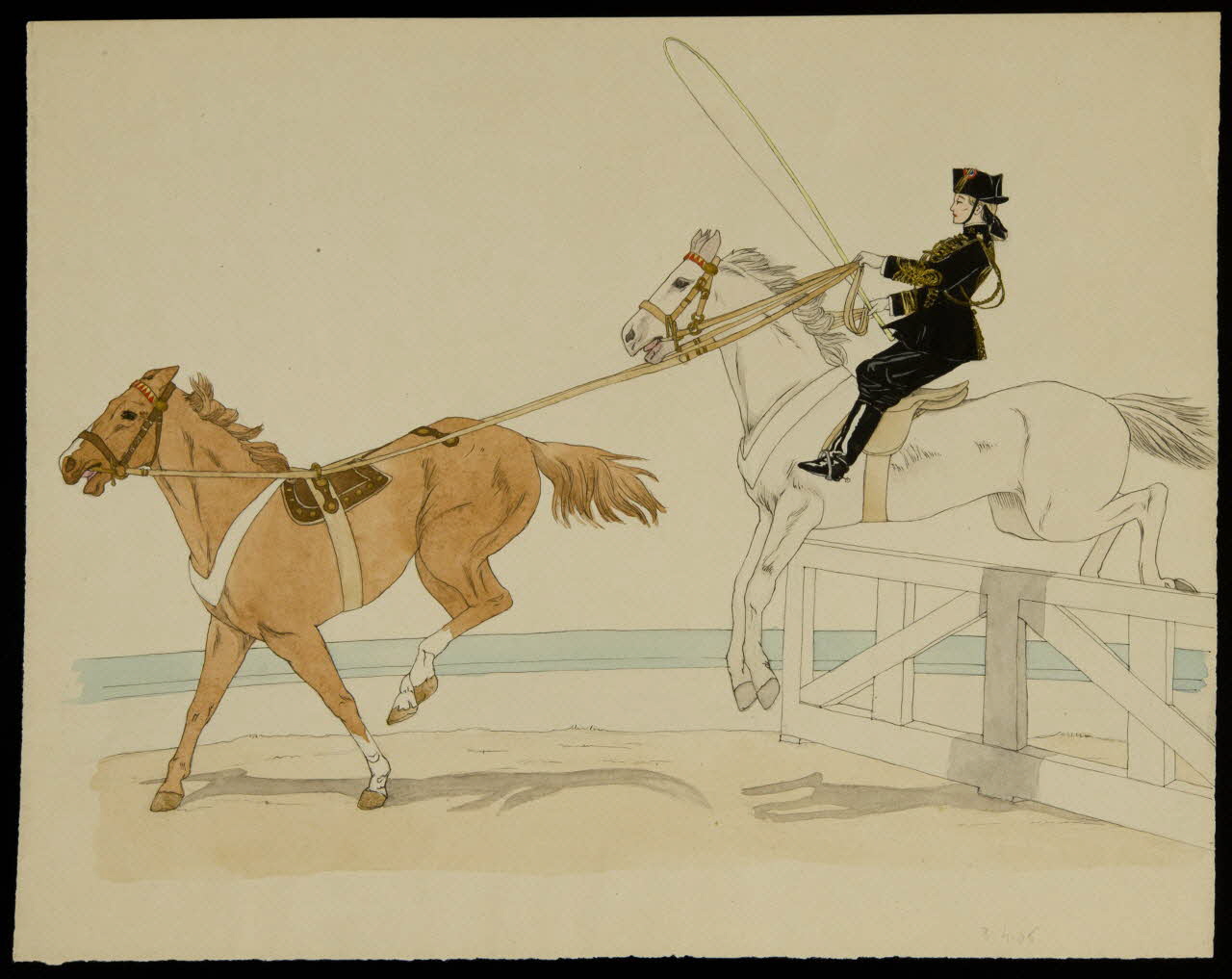 partie d'un ensemble de dessins Gabrielle Ivanovitch 1968.102.4031 Photo Mucem