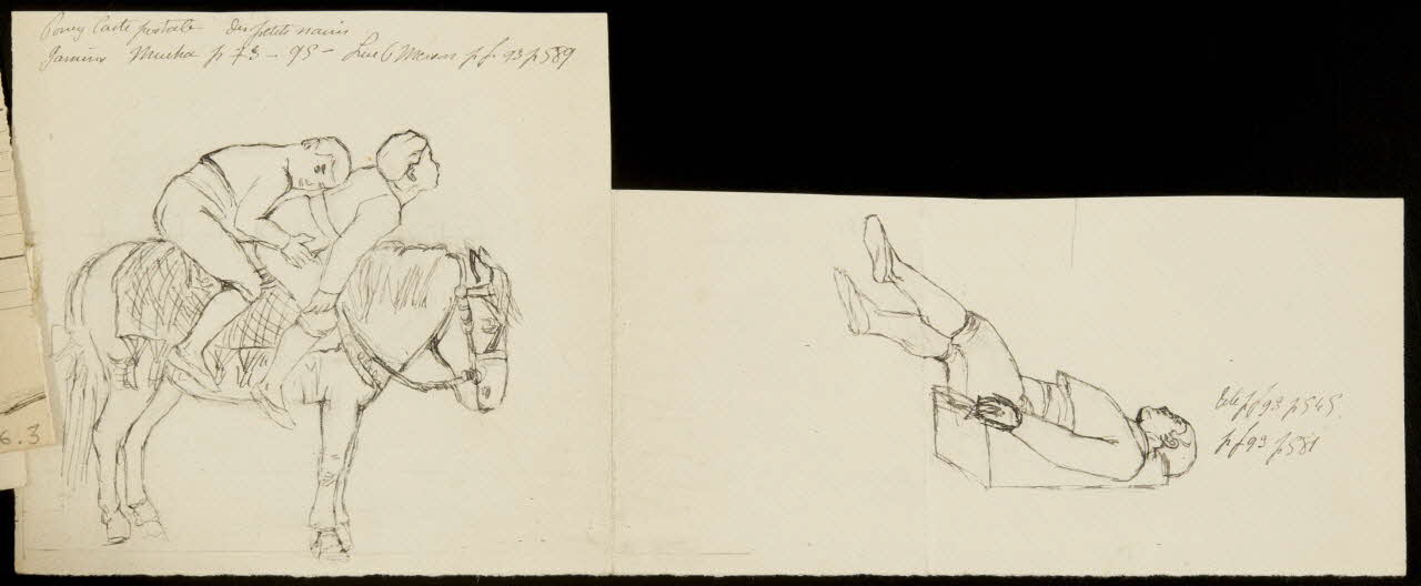 partie d'un ensemble de dessins Acrobates à cheval 1968.102.4036.4 Photo Mucem